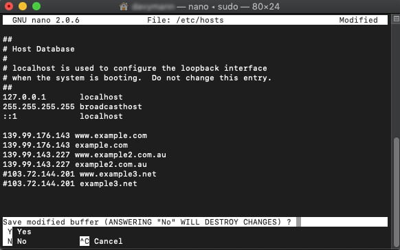 mac os x change localhost ip