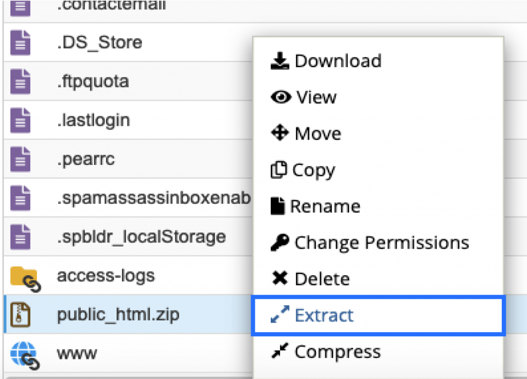 HowToMigrateAWebsiteViaFileManagerphpMyAdmin Image11 edit
