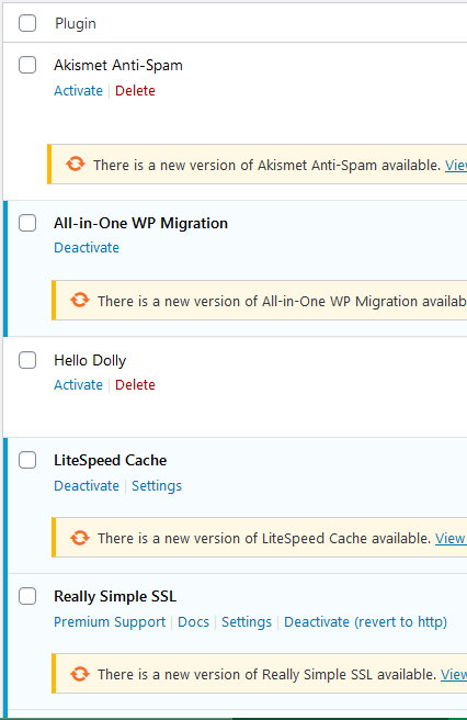 How to Disable a WordPress Plugin via WordPress