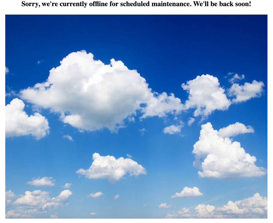 Screenshot: Sample Maintenance Page