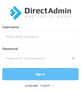 DirectAdmin Control Panel Login