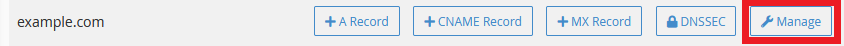 Zone Editor in cPanel
